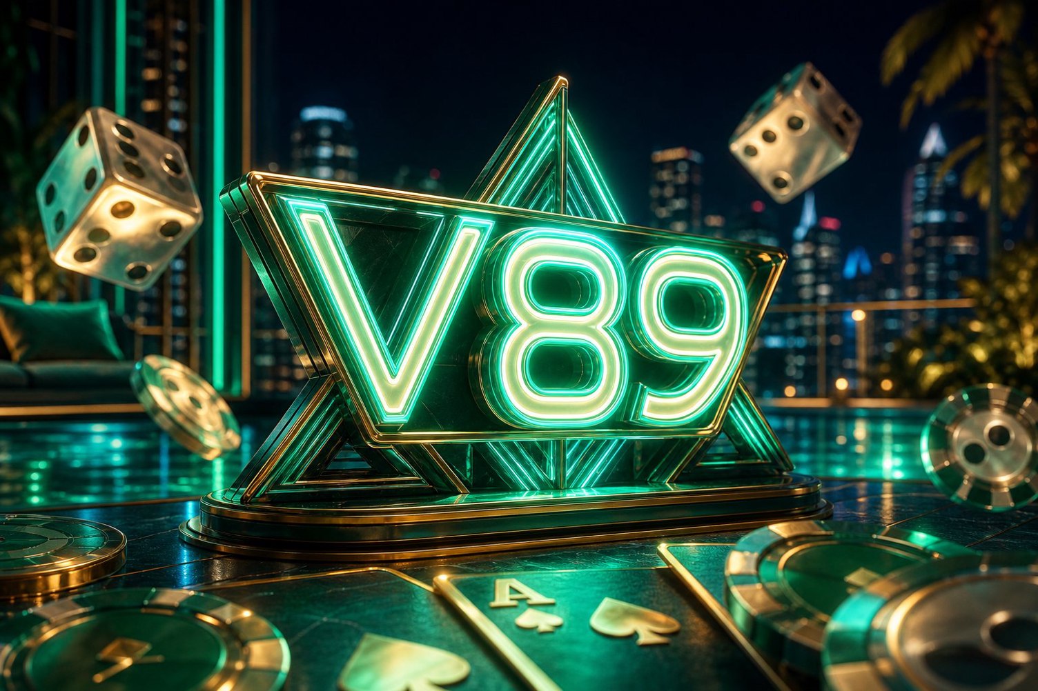 Halaman pendaftaran V89 dengan formulir dan hadiah pendaftaran