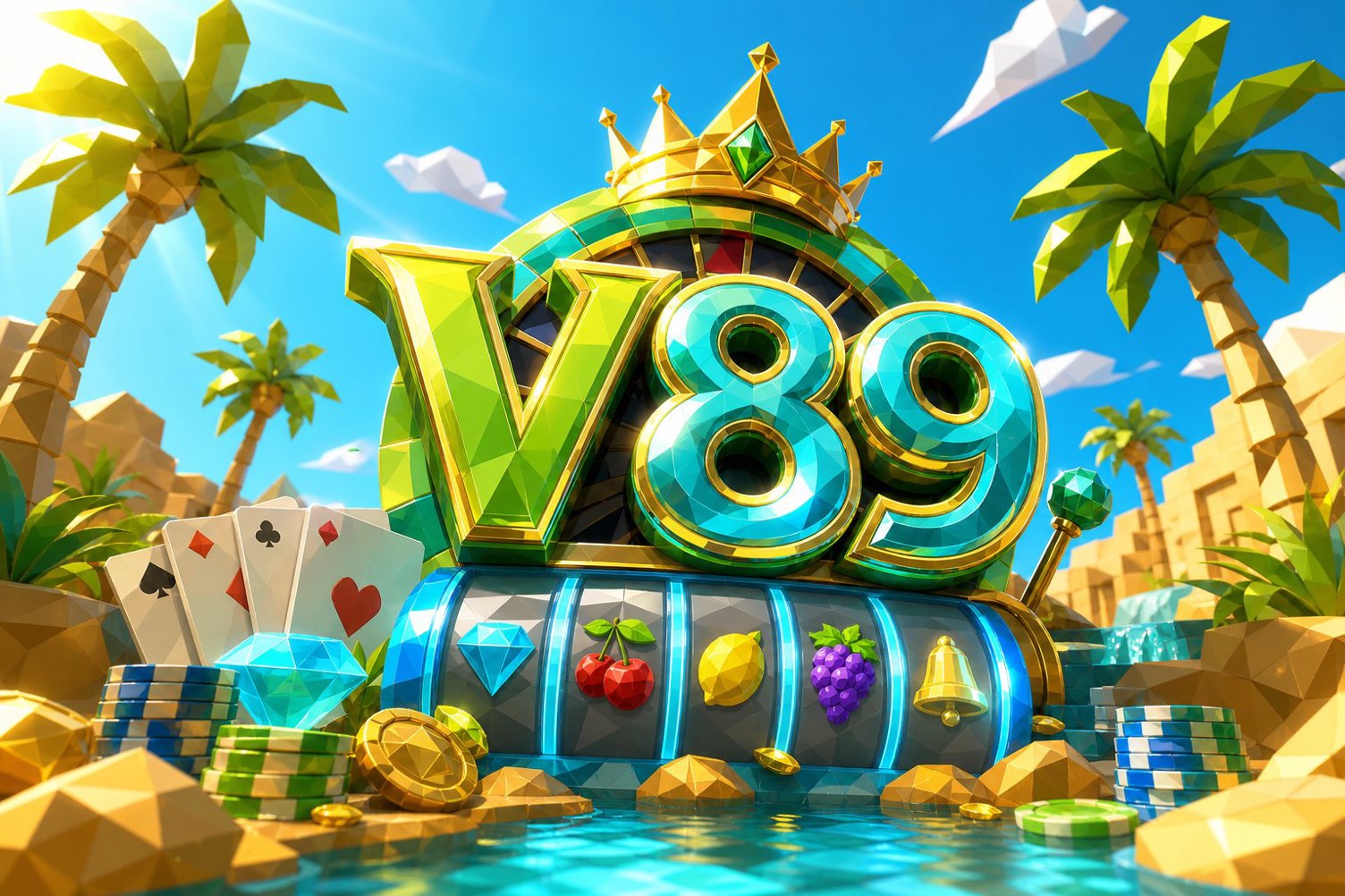 Kartu hadiah dalam game dan bonus deposit pertama di V89